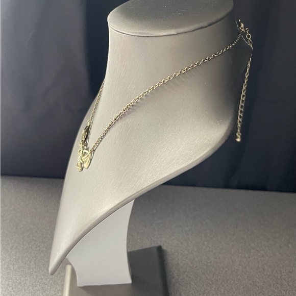 Vintage NRT CZ Gold Toned Necklace - Picture 4 of 7